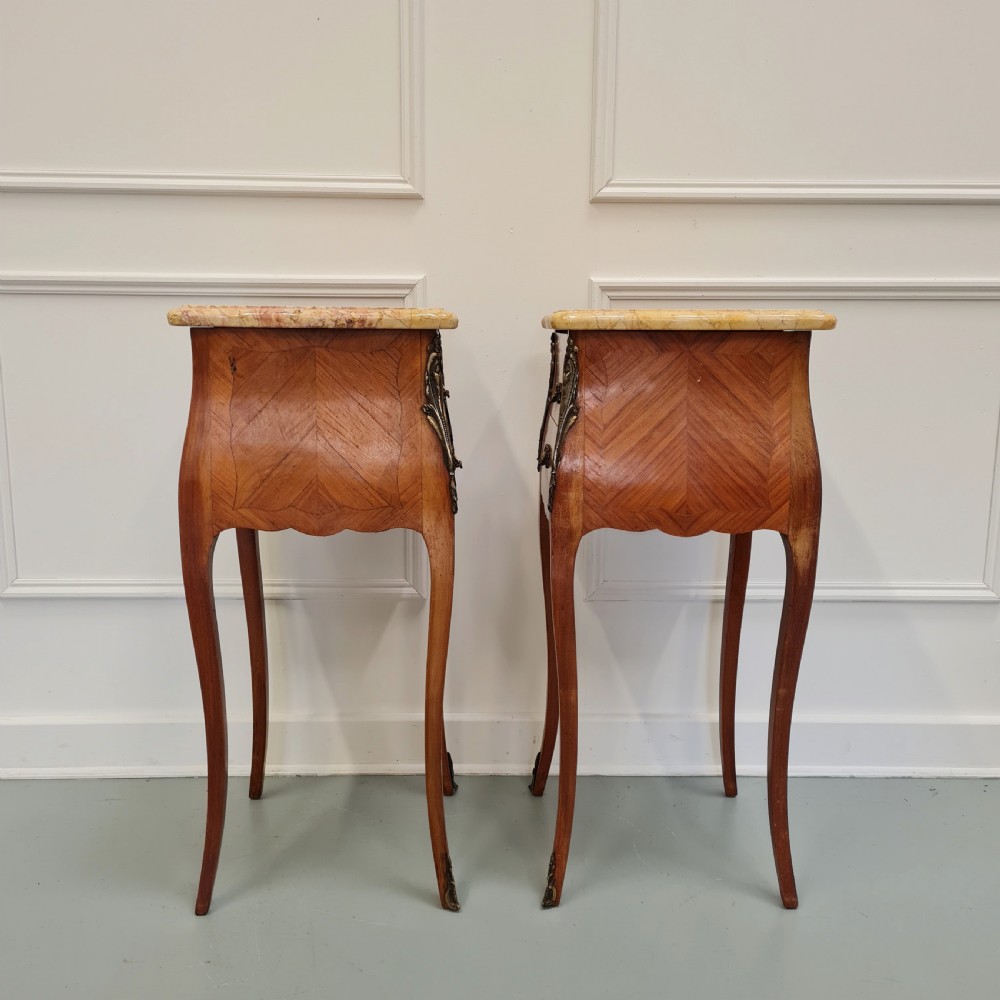 Pair of Kingwood Bedside Tables c1930 View VI