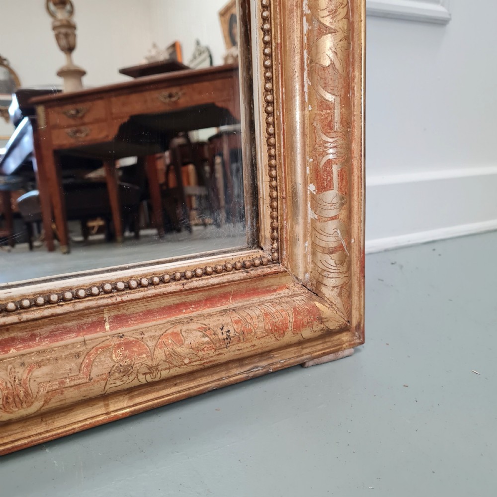 Antique French Gilded Mirror c1880 View VI
