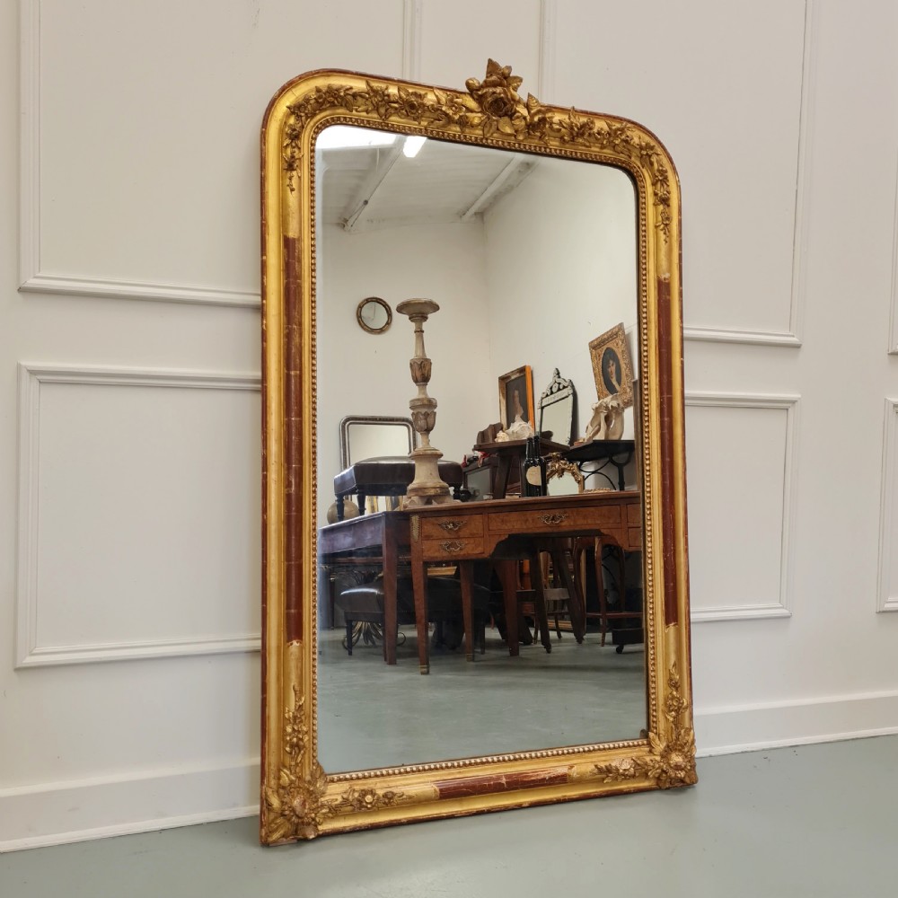 Antique French Gilded Mirror c1870