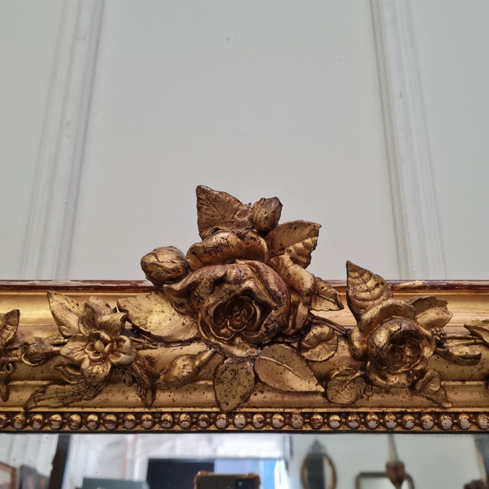 Antique French Gilded Mirror c1870 View IV