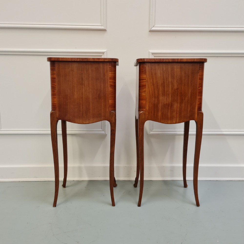 Pair of Kingwood Bedside Tables c1930 View III