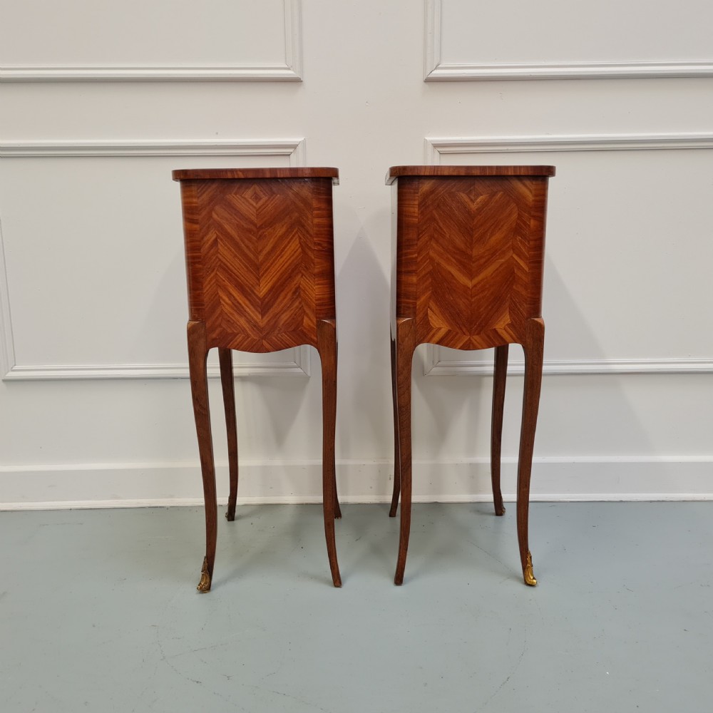 Pair of Kingwood Bedside Tables c1930 View VI