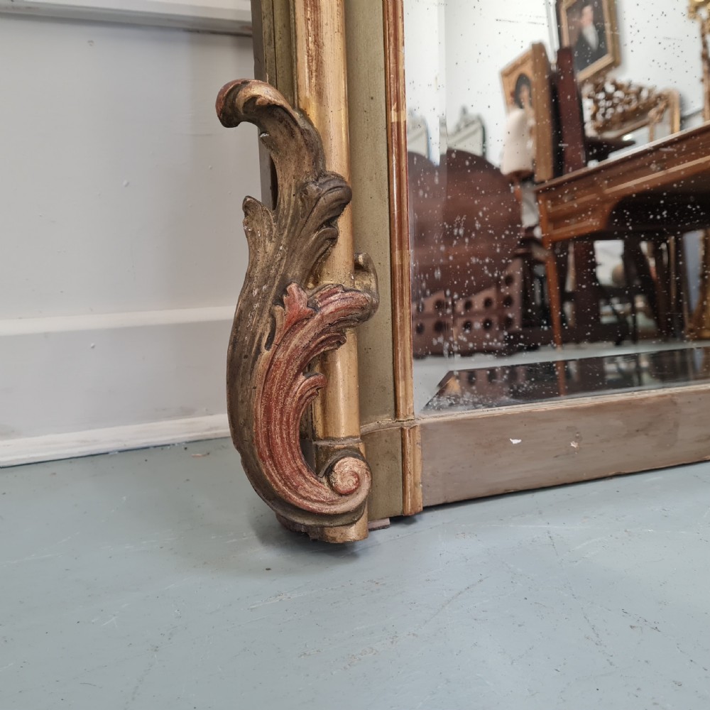 Antique French Rococo Mirror c1890 View II