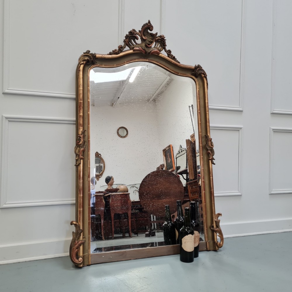 Antique French Rococo Mirror c1890 View VII