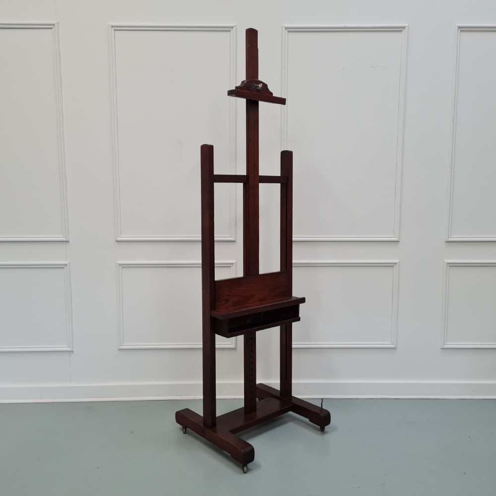 Antique French Pitch Pine Easel made in c1900 View IV