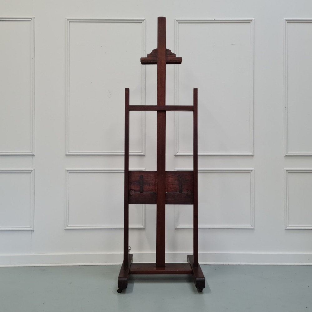 Antique French Pitch Pine Easel made in c1900 View VI