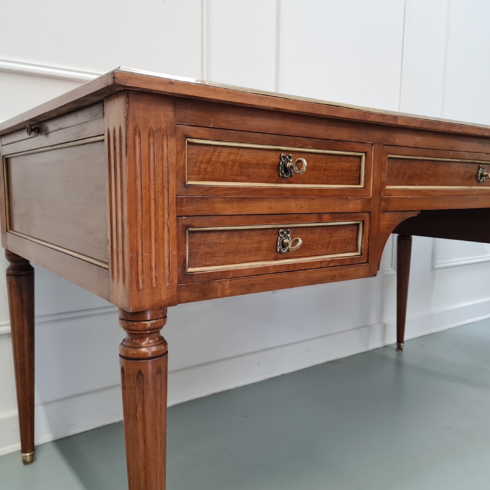 Large Antique French Mahogany Desk c1930 View V