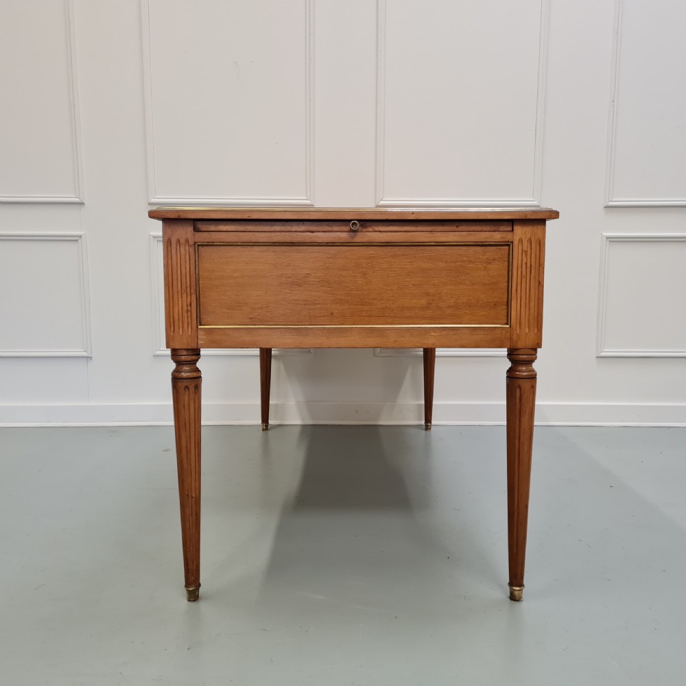 Large Antique French Mahogany Desk c1930 View IX