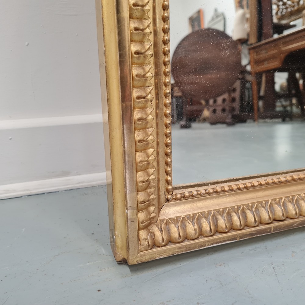 Antique French Gilded Mirror c1880 View III