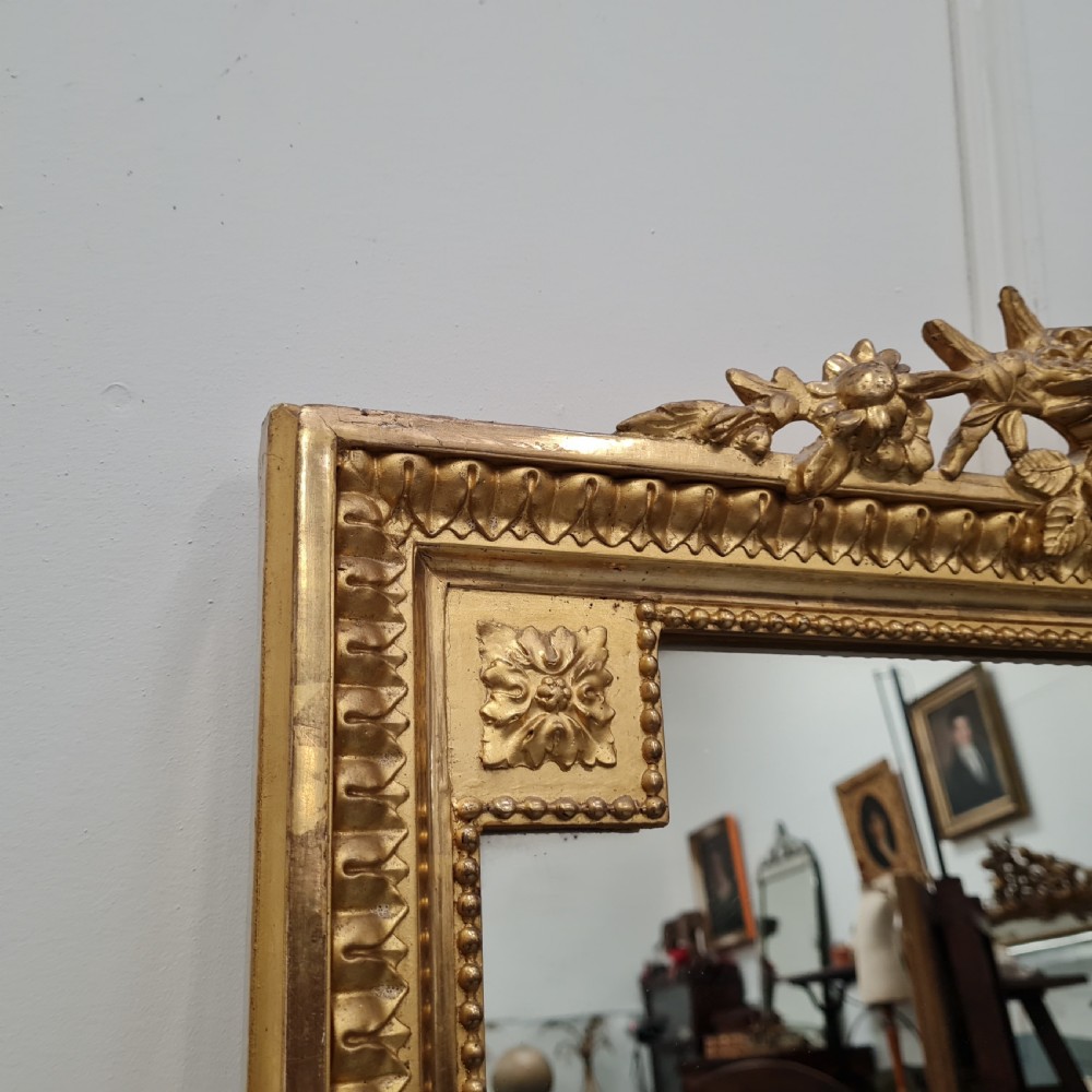 Antique French Gilded Mirror c1880 View V