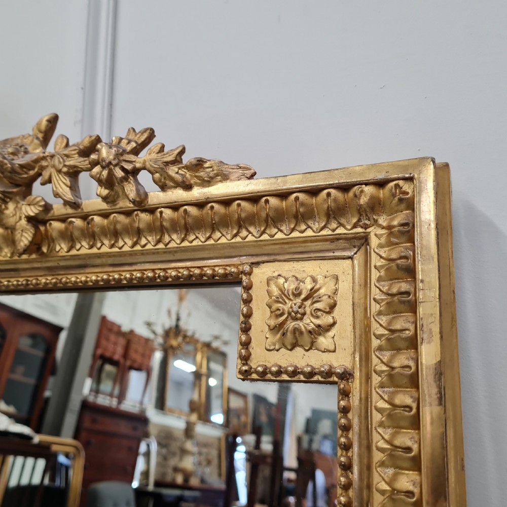 Antique French Gilded Mirror c1880 View VI
