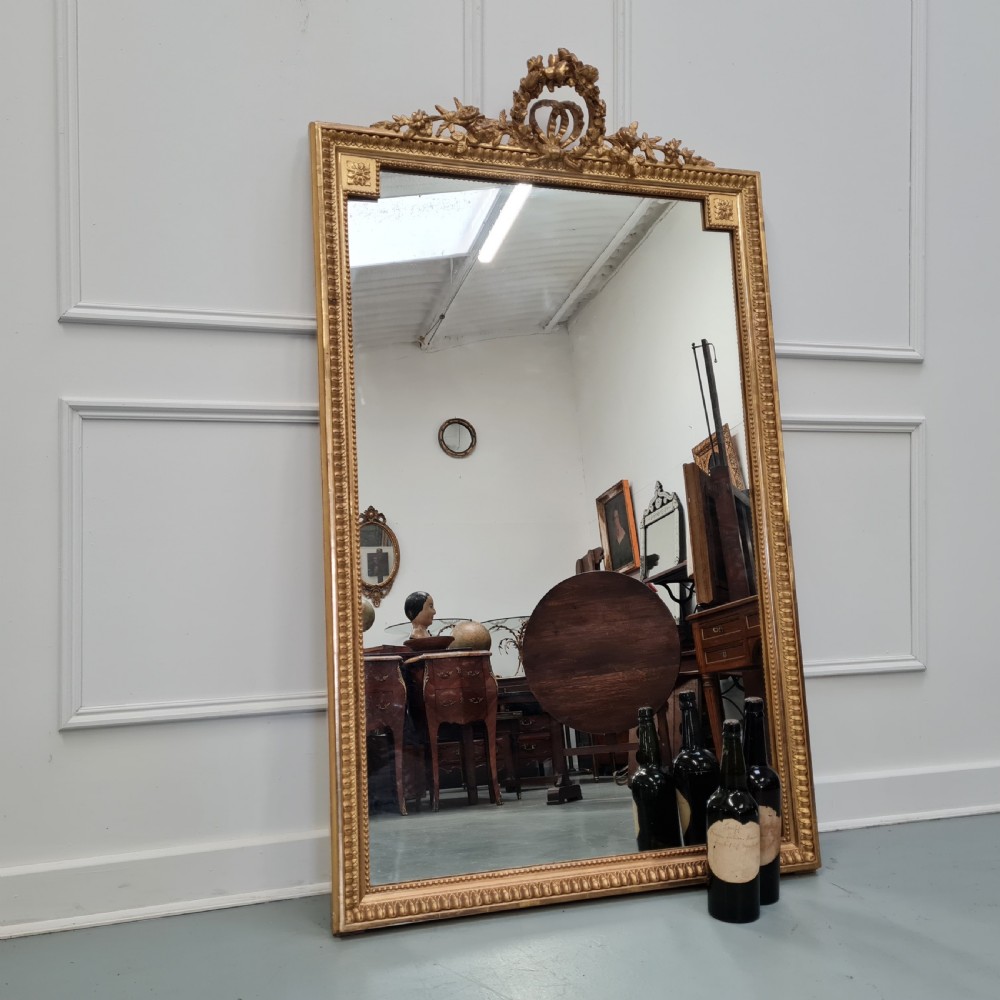 Antique French Gilded Mirror c1880 View VIII
