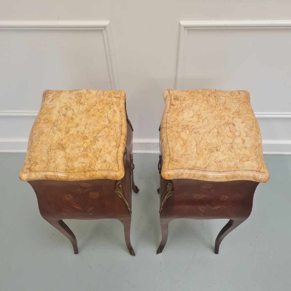 Pair of Kingwood Bedside Tables c1930 View III