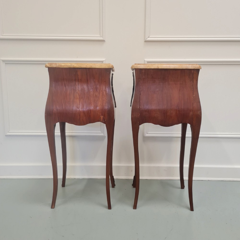 Pair of Kingwood Bedside Tables c1930 View V