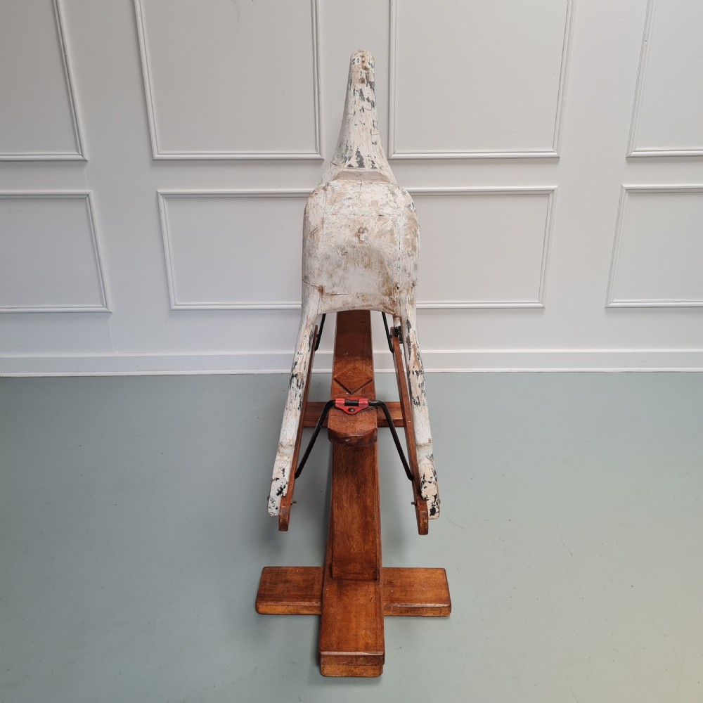 Antique Distressed Large Rocking Horse View IV
