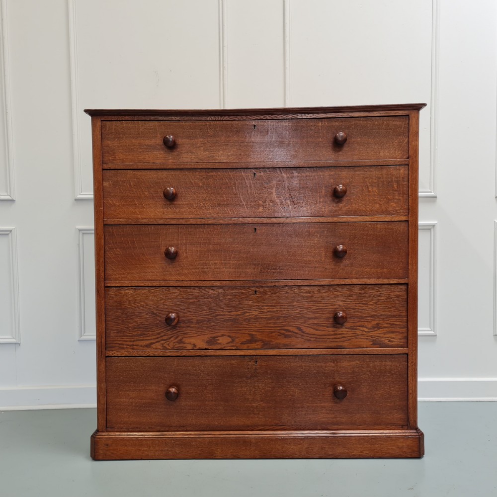 Antique Oak Chest c1890 View II