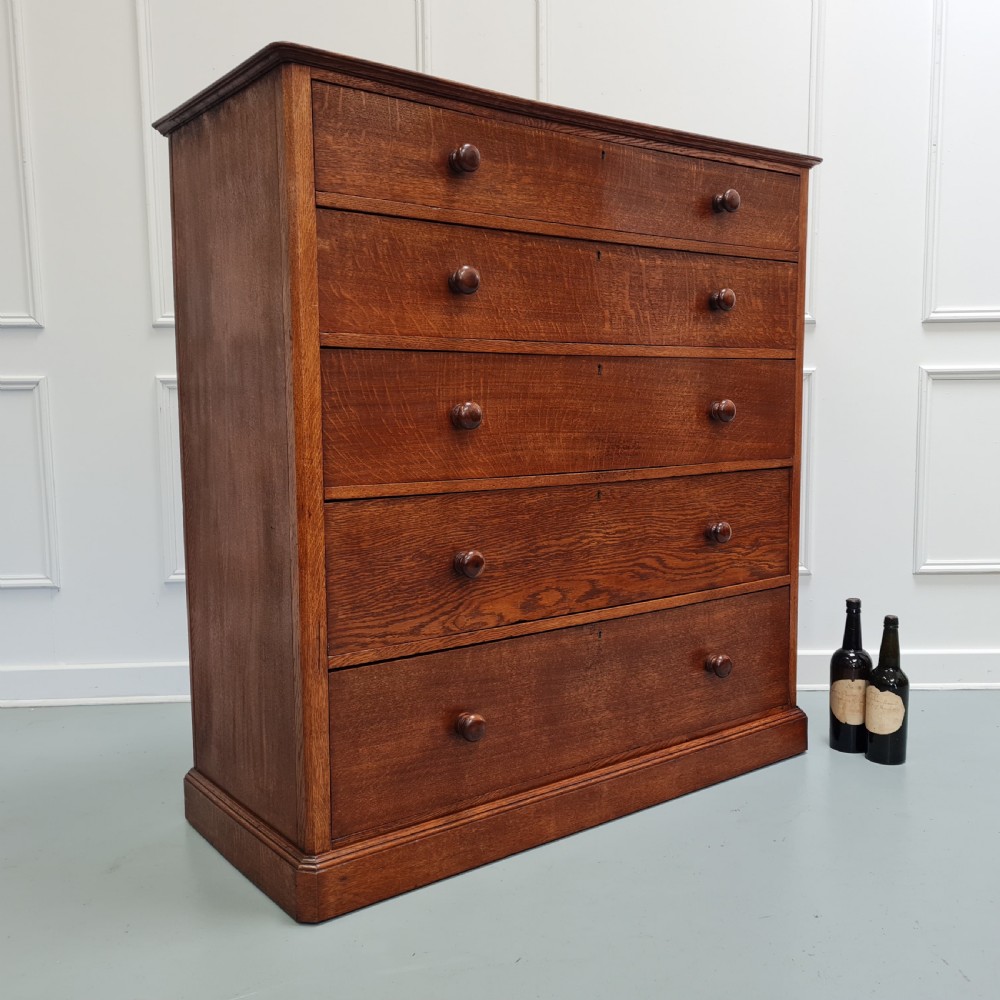 Antique Oak Chest c1890 View III