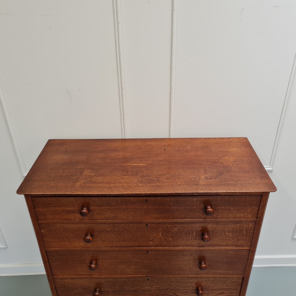 Antique Oak Chest c1890 View IV