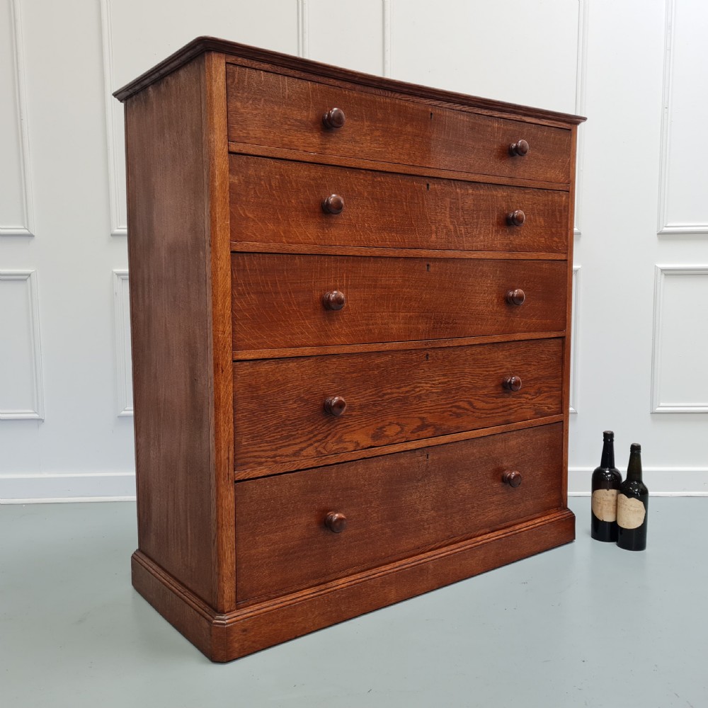 Antique Oak Chest c1890 View VIII