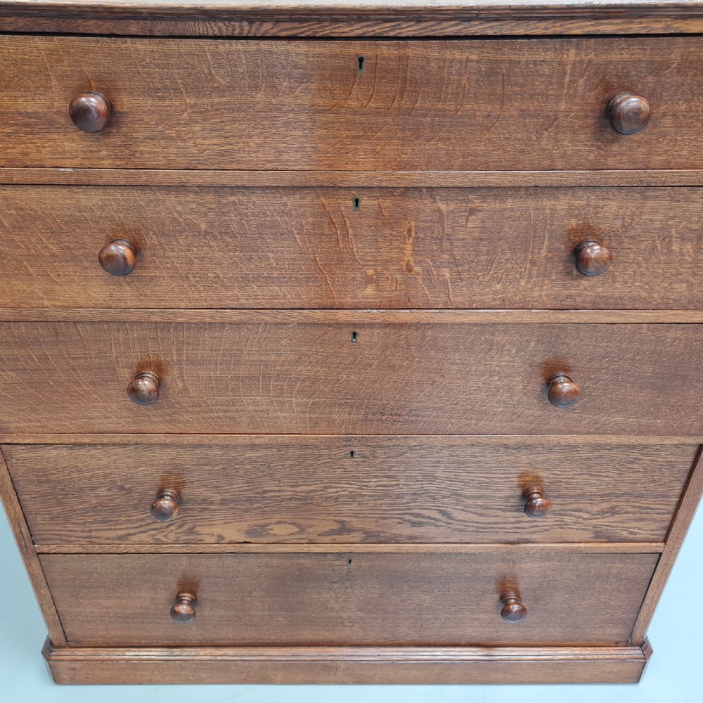 Antique Oak Chest c1890 View IX