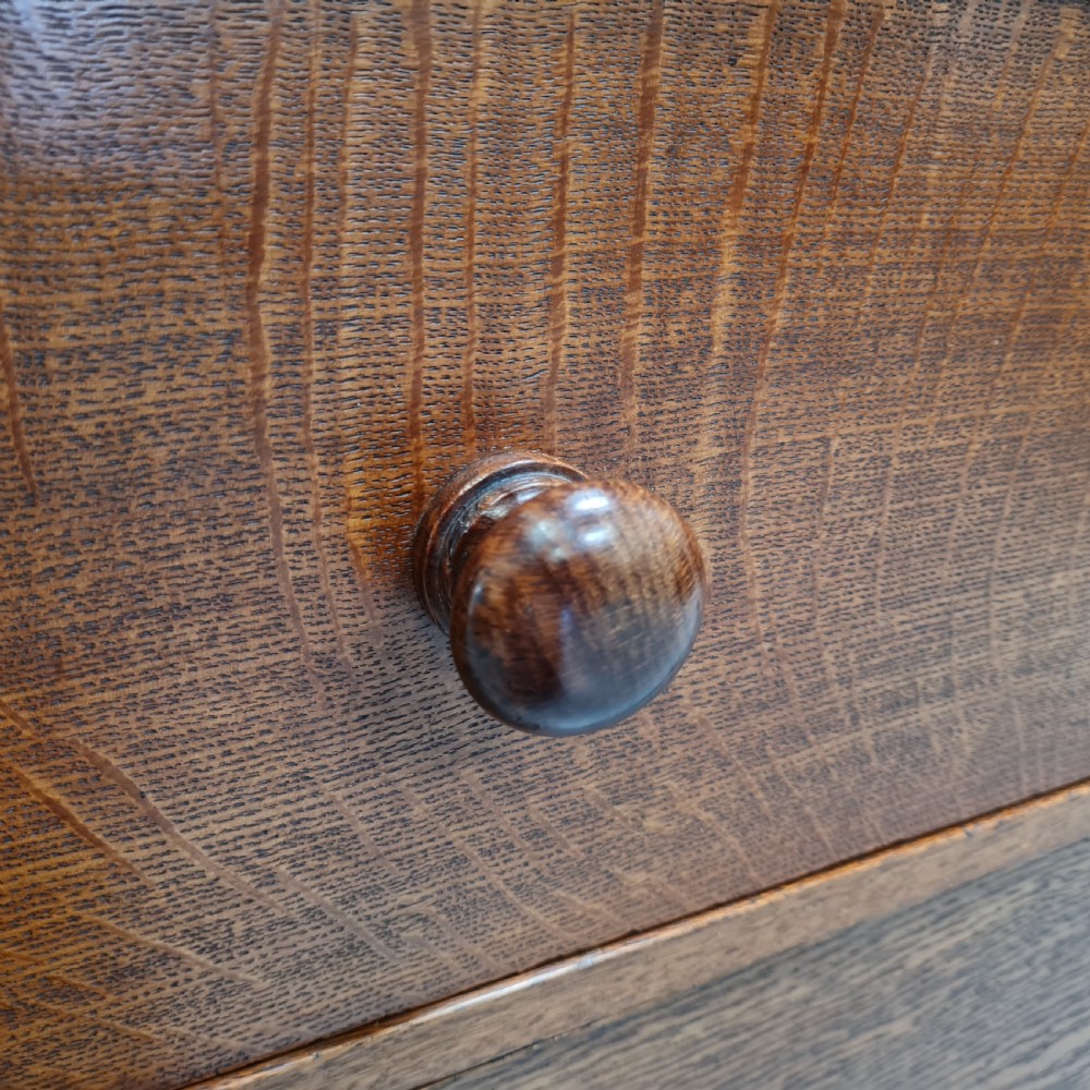 Antique Oak Chest c1890 View X