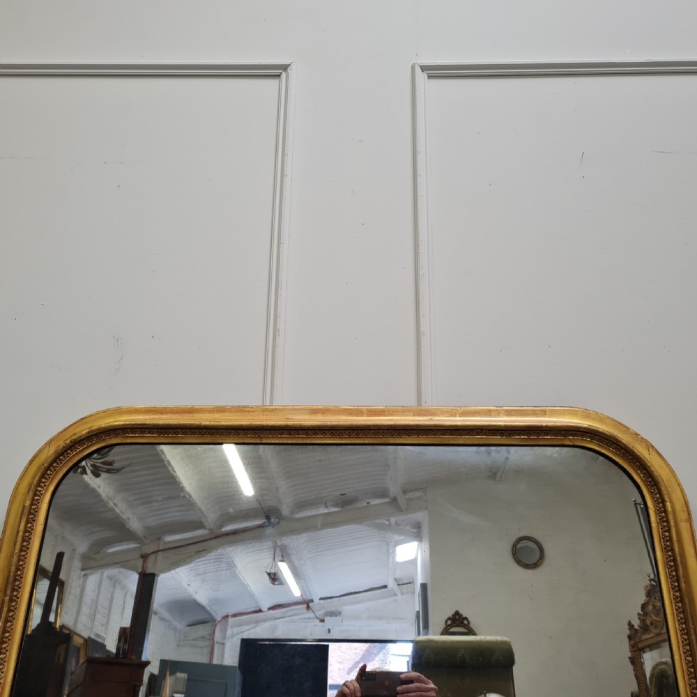 Antique English Overmantle Mirror C1870 View VI