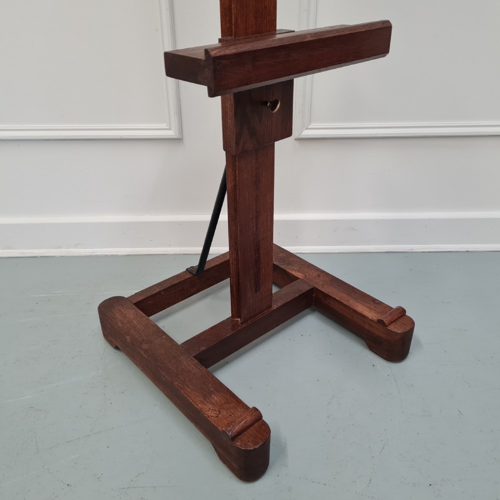Oak Artist's Studio Easel c1930 View II