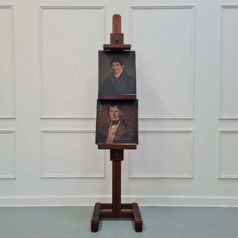 Oak Artist's Studio Easel c1930 View VIII