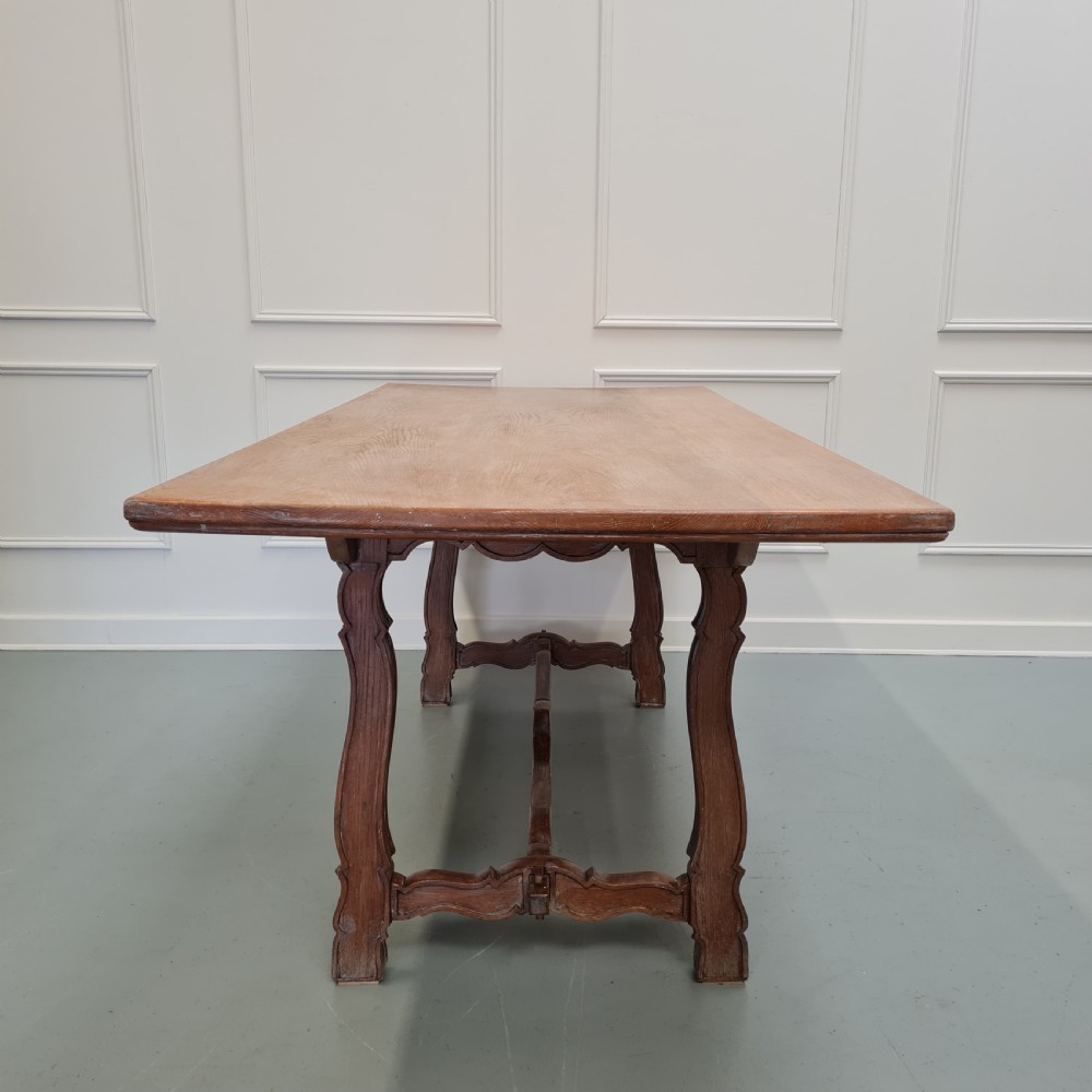 Large Antique Spanish Oak Dining Table 1900