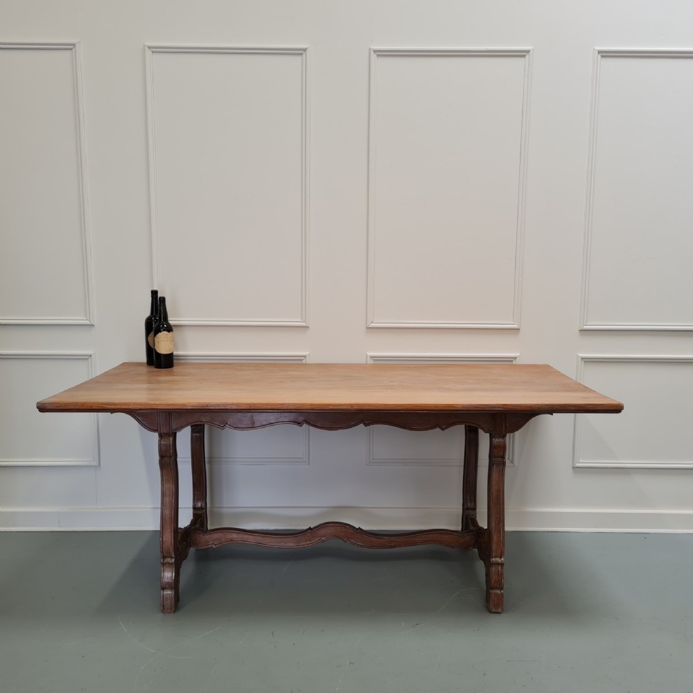 Large Antique Spanish Oak Dining Table 1900 View VI