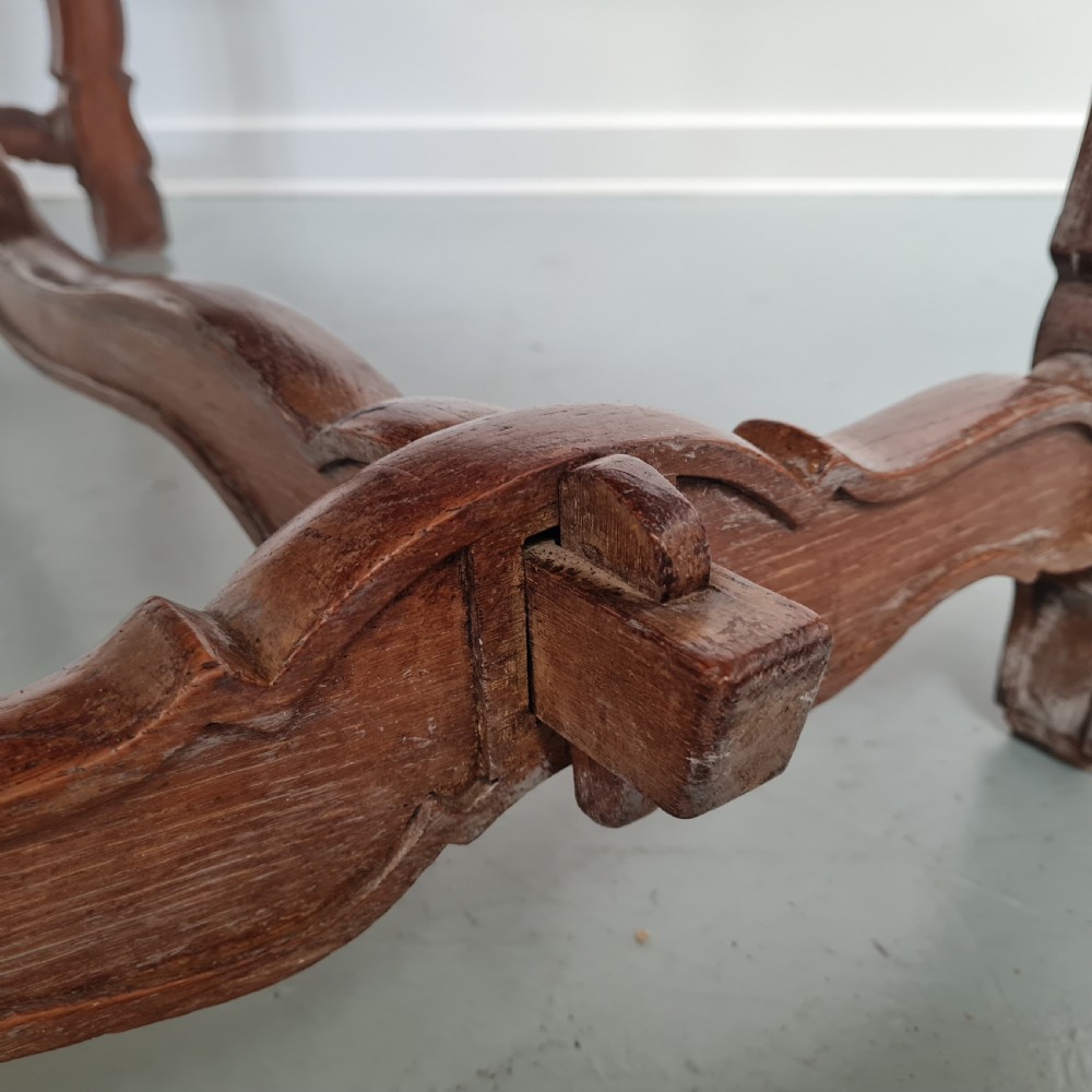 Large Antique Spanish Oak Dining Table 1900 View VII