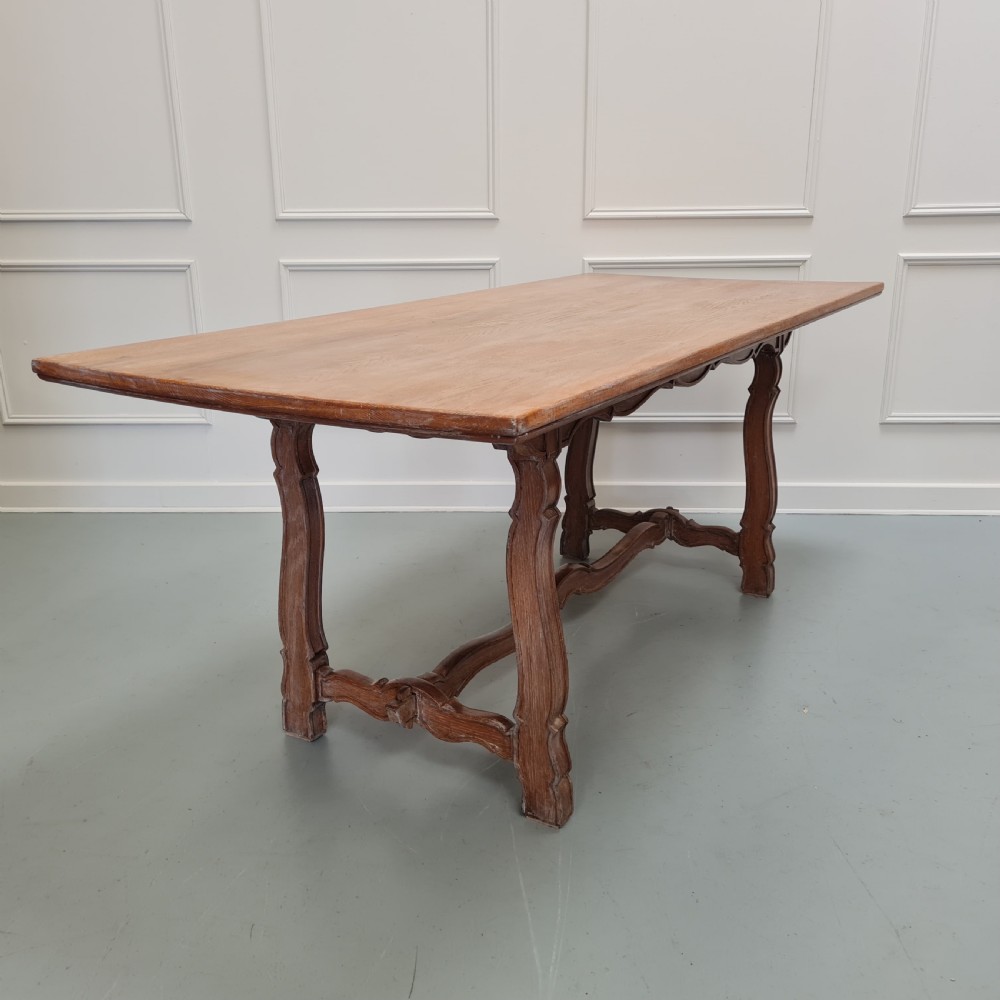 Large Antique Spanish Oak Dining Table 1900 View VIII