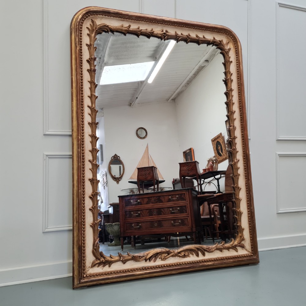 Huge Beautifully Decorative French Mirror c1840