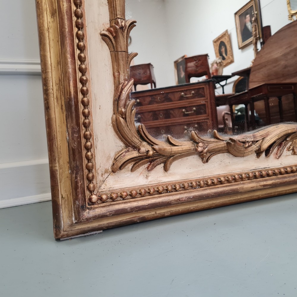 Huge Beautifully Decorative French Mirror c1840 View II