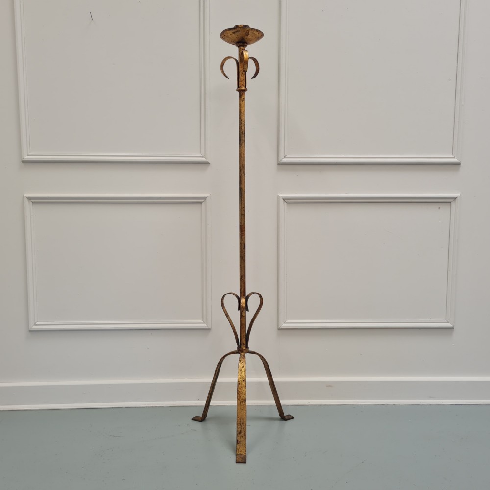 French Gilt Metal Floor lampstand C1930