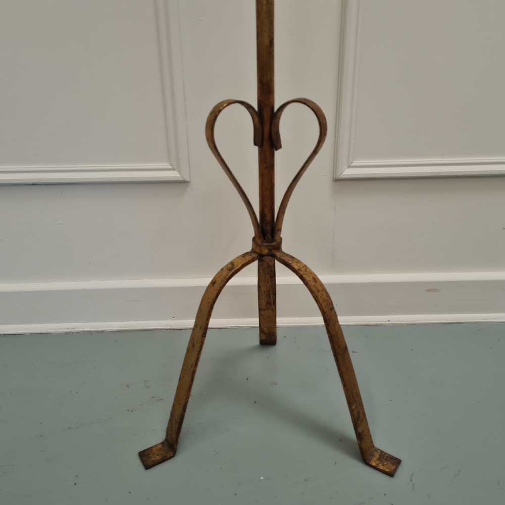 French Gilt Metal Floor lampstand C1930 View II