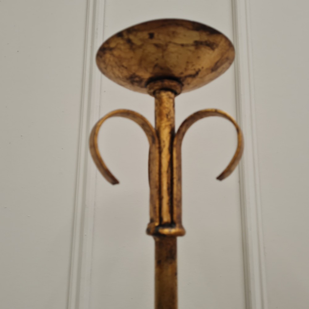 French Gilt Metal Floor lampstand C1930 View III