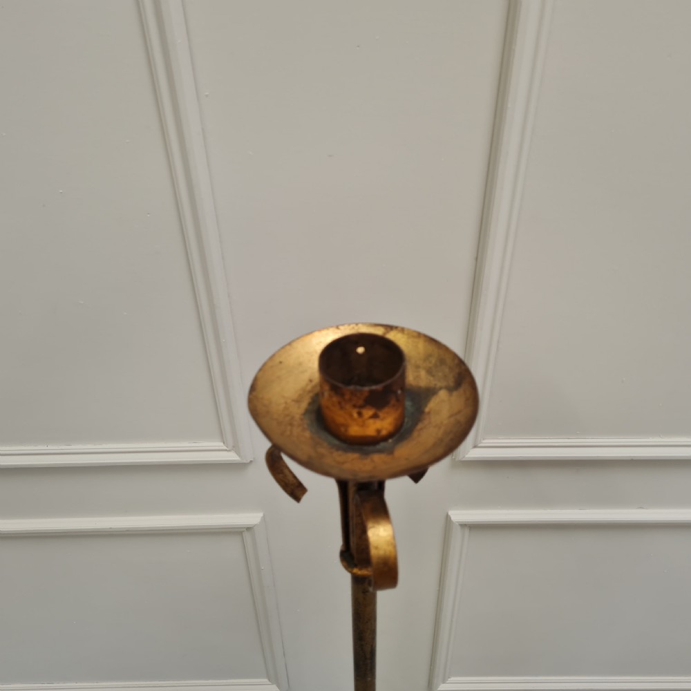 French Gilt Metal Floor lampstand C1930 View IV