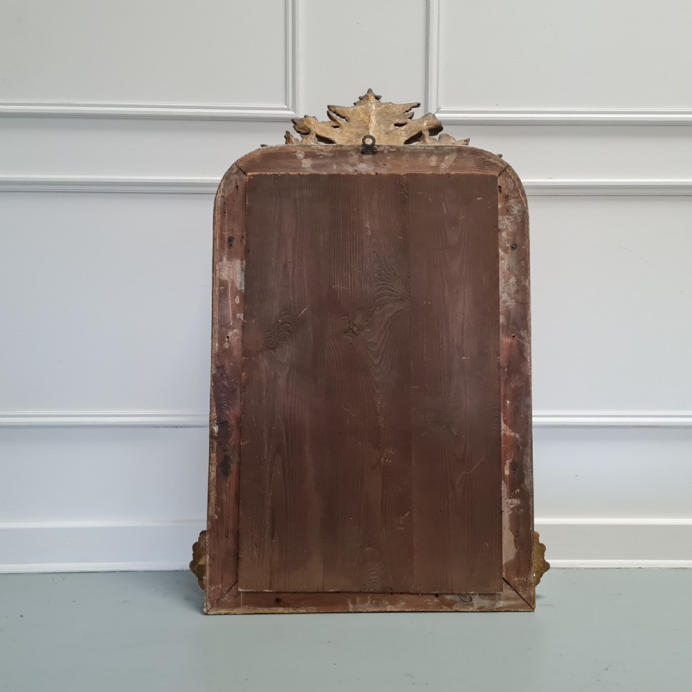 Antique French Gilded Lovebirds Mirror c1890 View VII