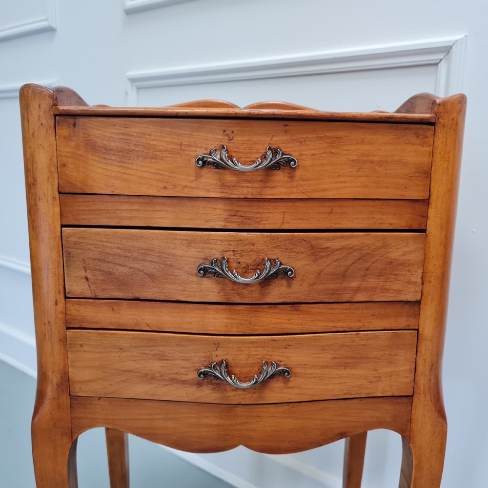 Pair of Cherrywood Bedside Tables c1930 View VIII