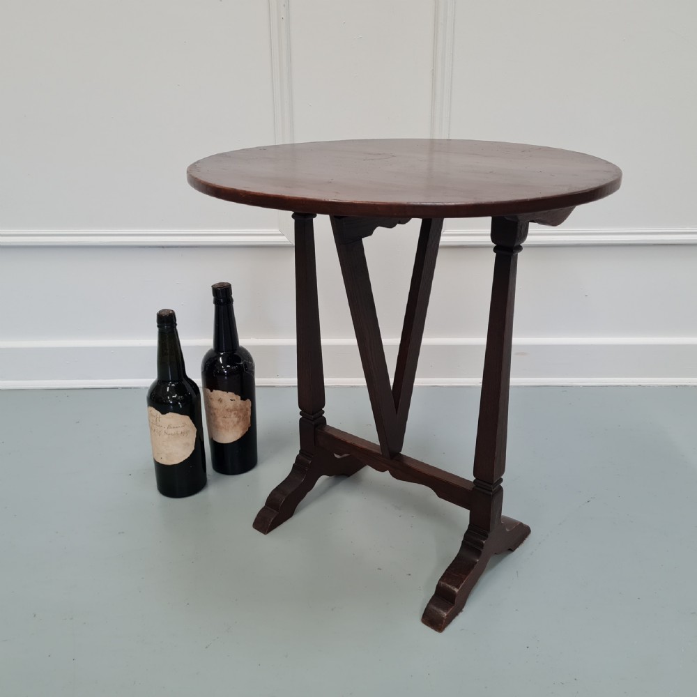 French Wooden Folding Vendange Table c1930 View IV