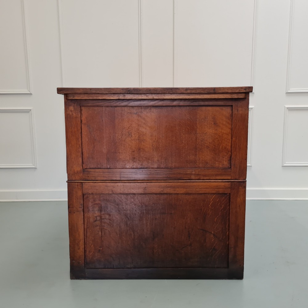Antique Ash Plan Chest C1930 View IV