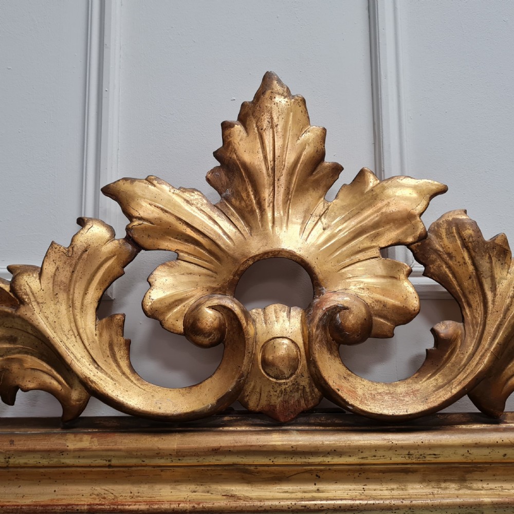 Antique English Overmantle Mirror C1850 View III