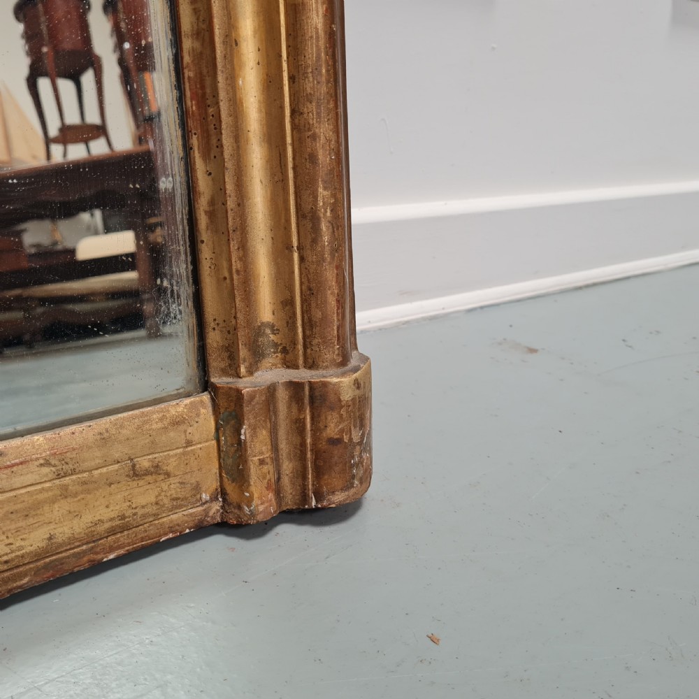 Antique English Overmantle Mirror C1850 View IV