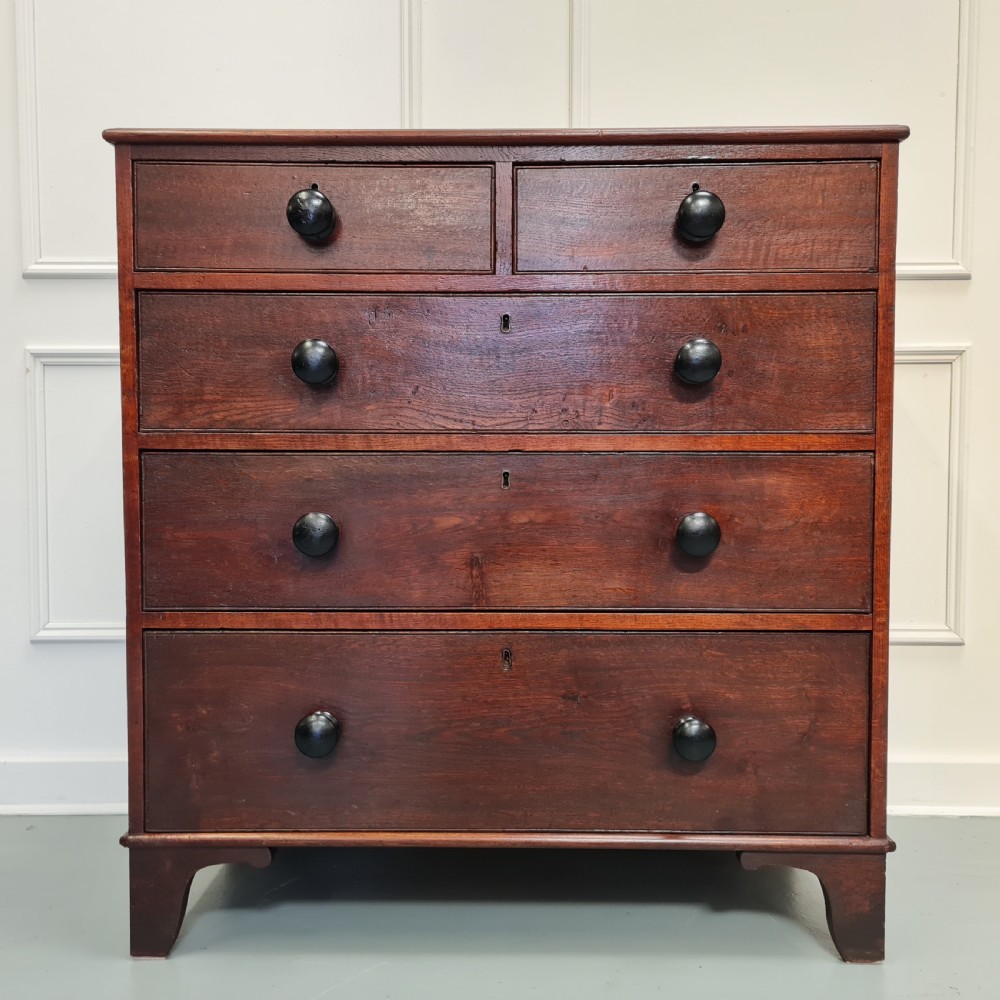 Late Georgian Primitive Oak Chest C1820