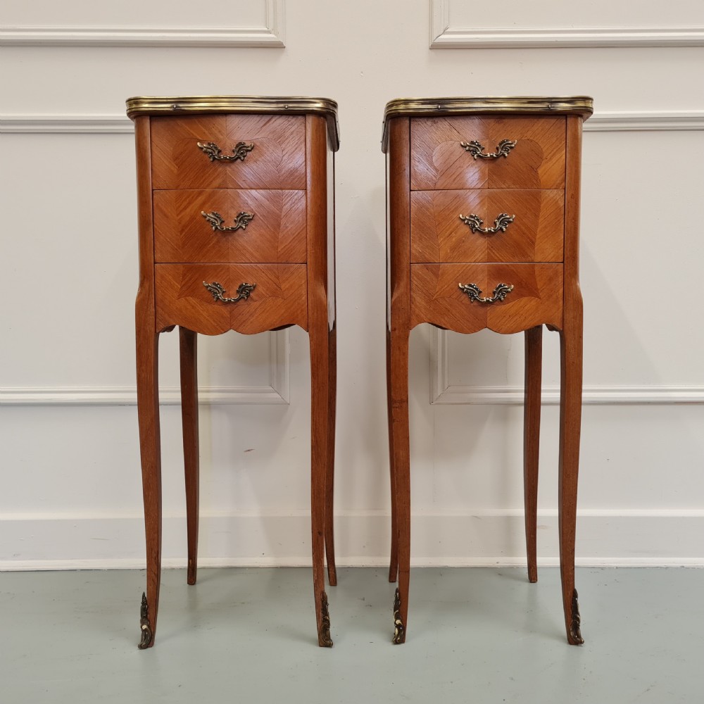 Antique Kingwood Bedsides Tables c1930