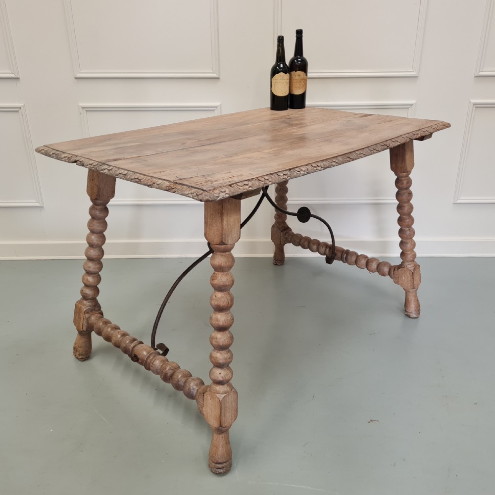 Antique Spanish Walnut Table View V