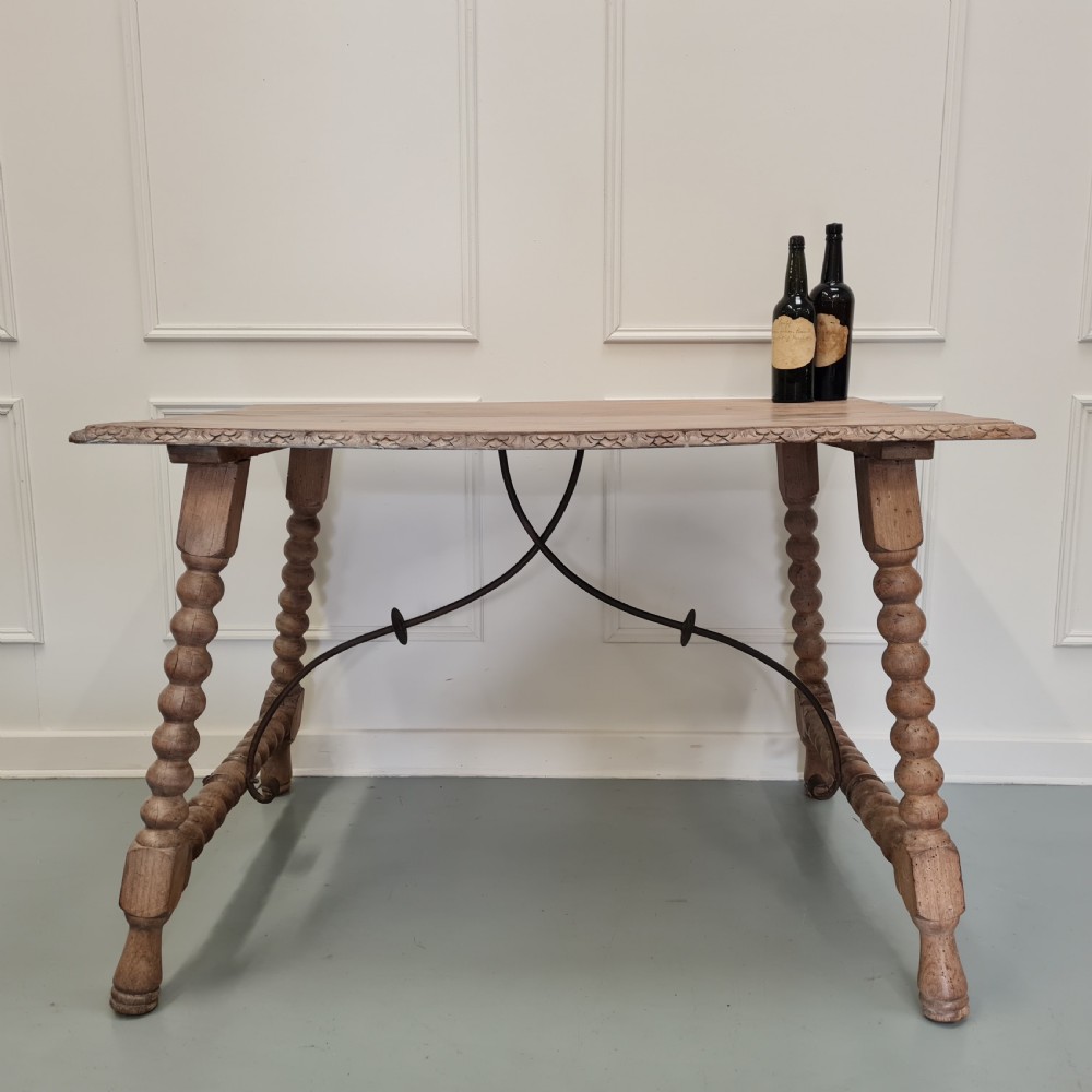 Antique Spanish Walnut Table View VI