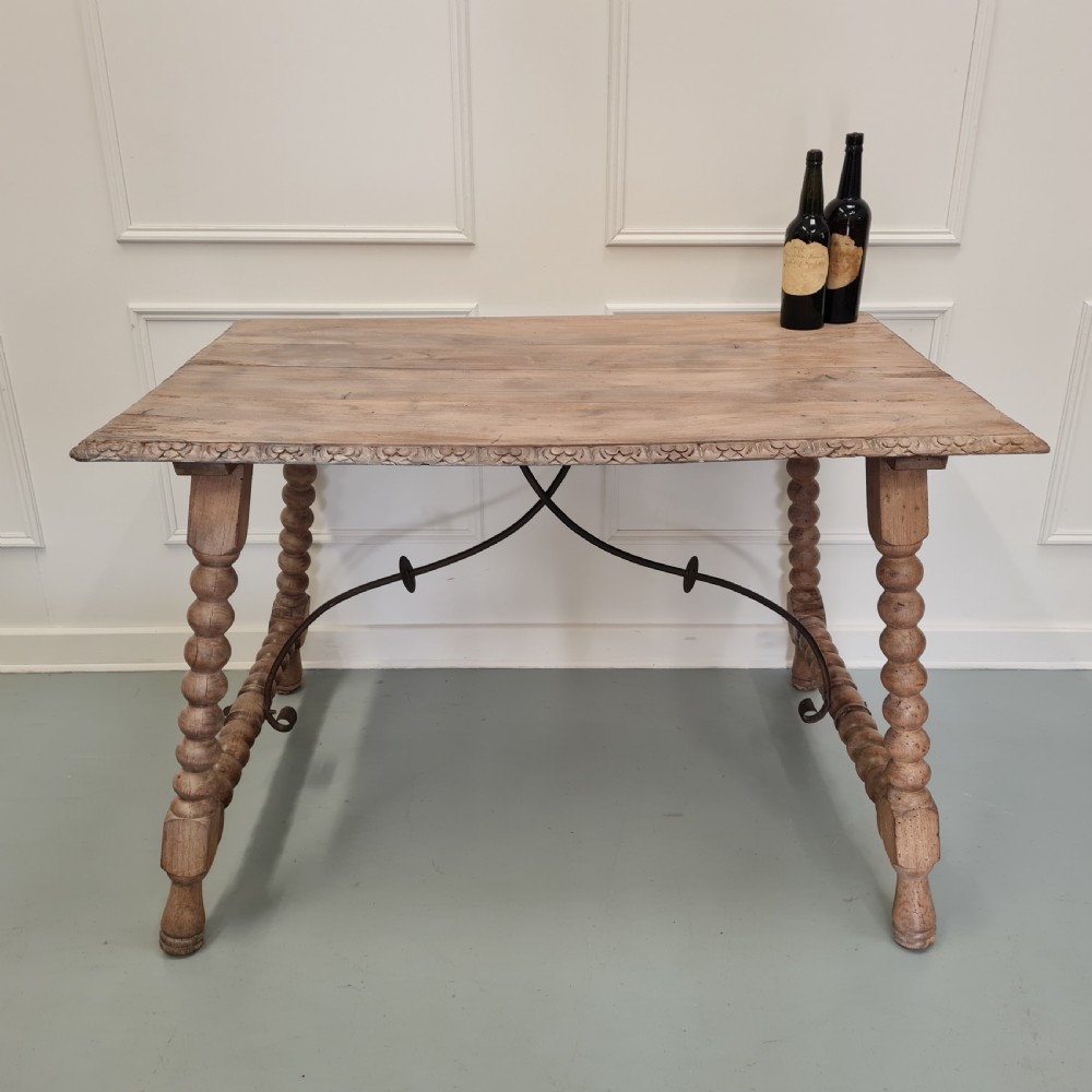 Antique Spanish Walnut Table View VII