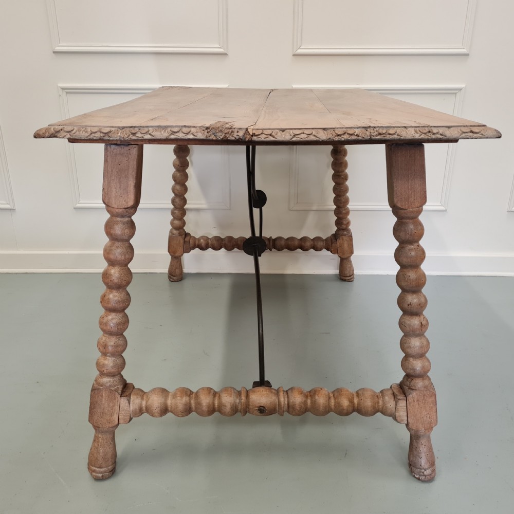 Antique Spanish Walnut Table View IX